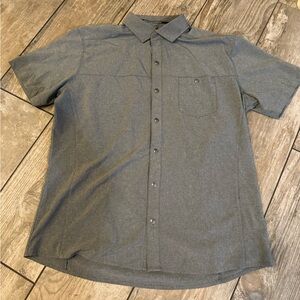Kuhl Men's Gray Short Sleeve Button Down Shirt